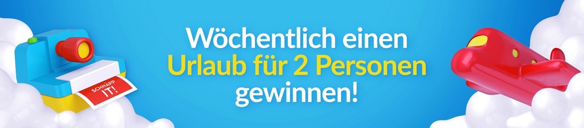 SCHNÄPP IT! schickt dich in den Urlaub!