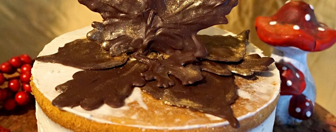 Herbstlicher Kürbiskuchen mit Topfen-Frosting