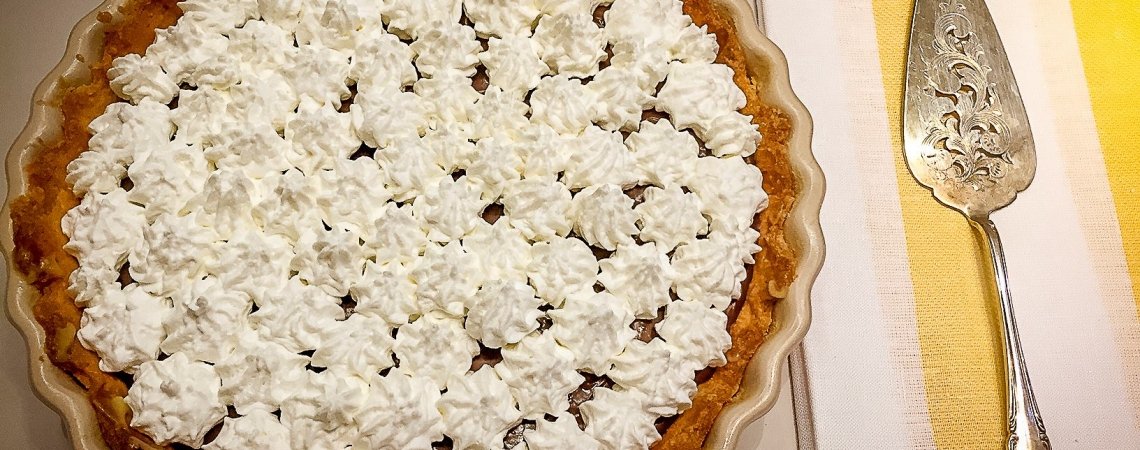 Zitronen-Schokoladen-Tarte mit Kokos-Créme Chantilly