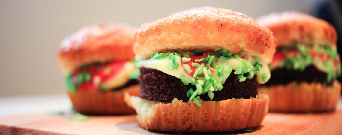 Burger Cupcakes mit Fries
