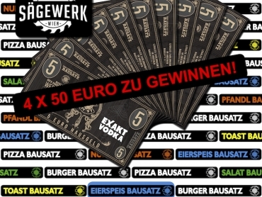 4x 50€ Gutschein beim Sägewerk Wien zu gewinnen