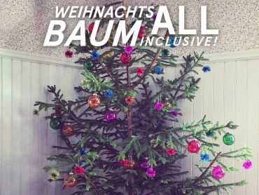 Weihnachtsbaum inklusive Schmuck und Kramperl